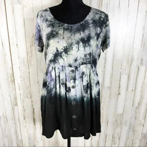 Evil Twin REVOLVE Boho Tie Dye Babydoll Dress LBD